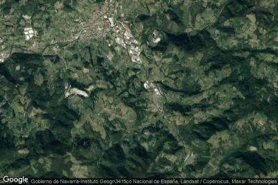 Vue aérienne de Azpeitia