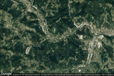 Vue aérienne de Ormaiztegi