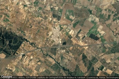 Vue aérienne de Chucena