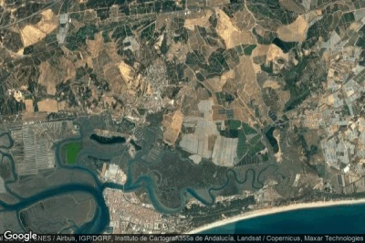 Vue aérienne de Isla Cristina