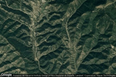 Vue aérienne de Valle de Hecho