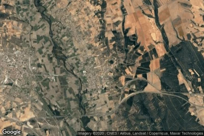 Vue aérienne de San Justo de la Vega