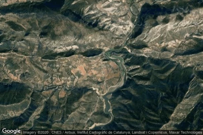 Vue aérienne de Coll de Nargó