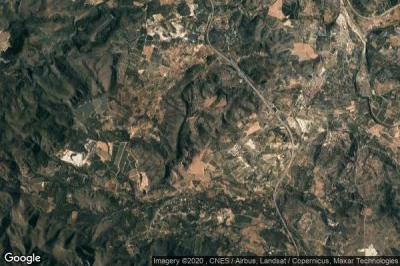 Vue aérienne de Algimia de Alfara