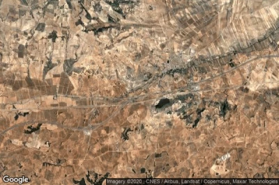 Vue aérienne de Caudete de las Fuentes