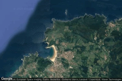 Vue aérienne de Gorliz