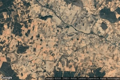Vue aérienne de Santibáñez de Vidriales
