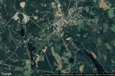 Vue aérienne de Polvijaervi