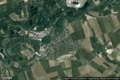 Vue aérienne de Nogent-sur-Seine