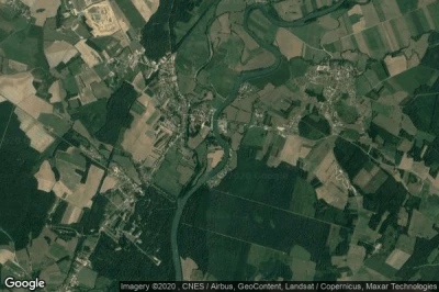 Vue aérienne de Pontailler-sur-Saône
