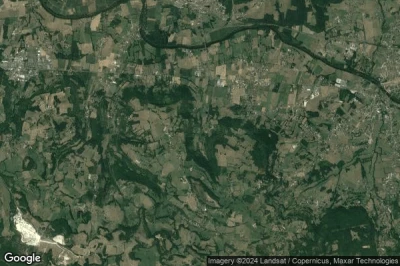 Vue aérienne de Pazayac