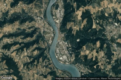 Vue aérienne de Saint-Vallier