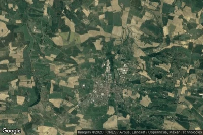 Vue aérienne de Vic-Fezensac