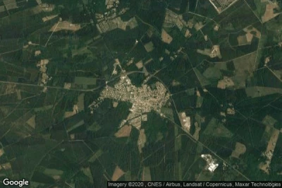 Vue aérienne de Sainte-Hélène