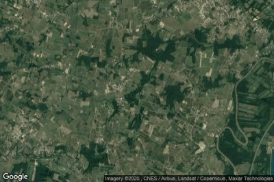 Vue aérienne de Villegouge