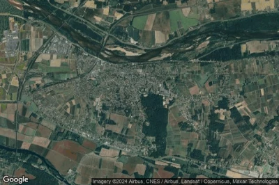 Vue aérienne de Montlouis-sur-Loire