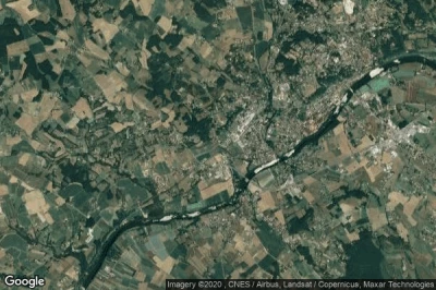 Vue aérienne de Monsempron-Libos