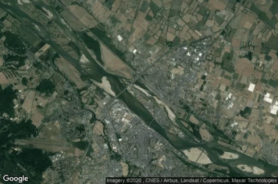 Vue aérienne de Saumur