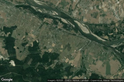 Vue aérienne de Turquant
