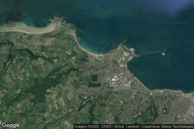 Vue aérienne de Querqueville