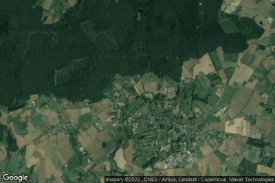 Vue aérienne de Saint-Martin-du-Vieux-Bellême