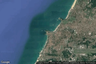 Vue aérienne de Biarritz