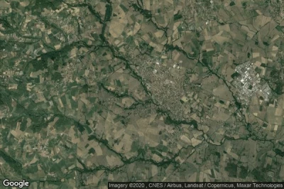 Vue aérienne de Mornant