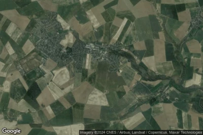 Vue aérienne de Oissery