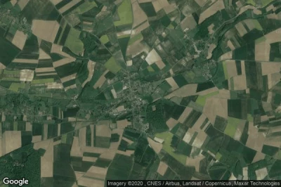 Vue aérienne de Saint-Riquier