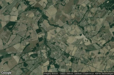 Vue aérienne de Usson-du-Poitou