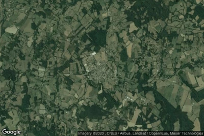 Vue aérienne de Oradour-sur-Glane