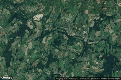 Vue aérienne de Solignac