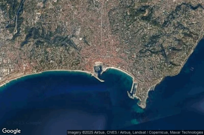 Vue aérienne de Cannes