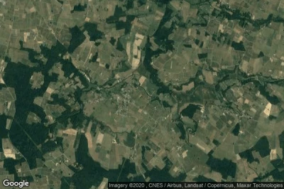 Vue aérienne de Blasimon