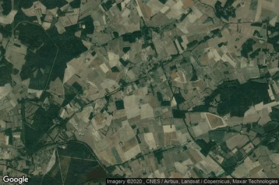 Vue aérienne de Beauchamps-sur-Huillard