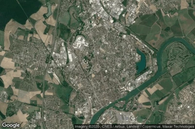 Vue aérienne de Chalon-sur-Saône