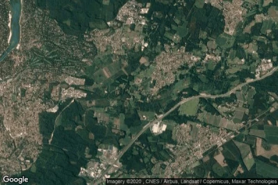 Vue aérienne de Angresse