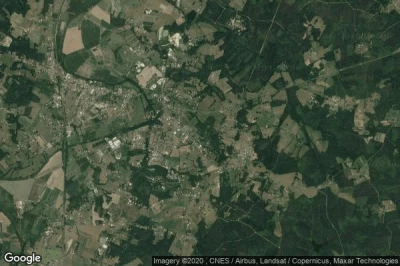 Vue aérienne de La Roche-Chalais