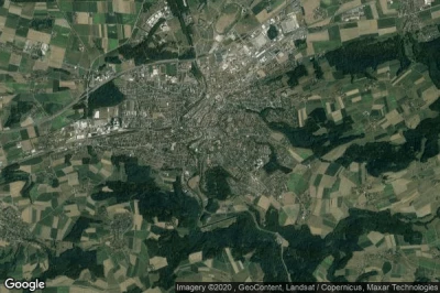 Vue aérienne de Bezirk Frauenfeld