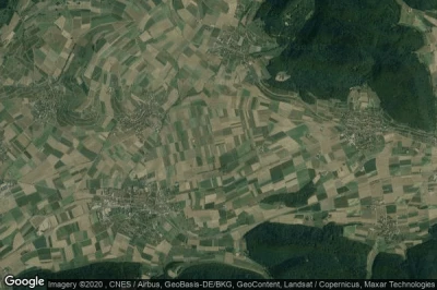 Vue aérienne de Bezirk Oberklettgau