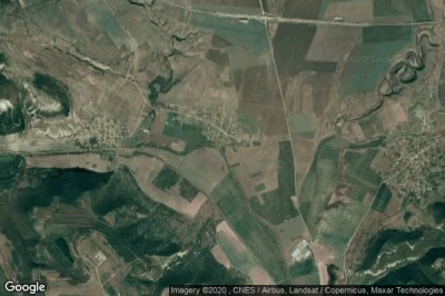 Vue aérienne de Zlatina