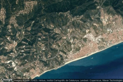 Vue aérienne de Calella