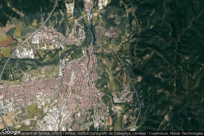 Vue aérienne de Girona