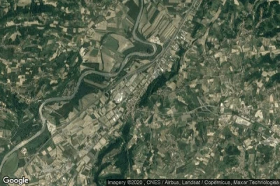 Vue aérienne de Isola dAsti