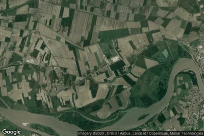 Vue aérienne de Serravalle a Po