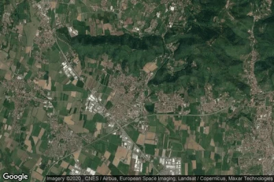 Vue aérienne de Rodengo-Saiano