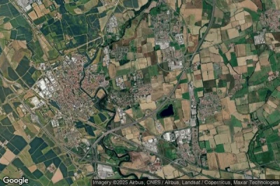 Vue aérienne de Vizzolo Predabissi