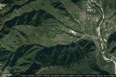 Vue aérienne de Alano di Piave