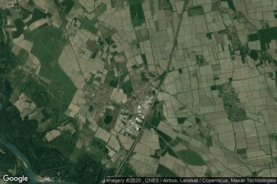 Vue aérienne de Trivolzio