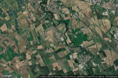 Vue aérienne de Casaletto Lodigiano